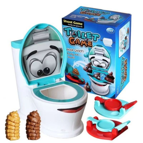 Mainan board game toilet game, Mainan tembak poop shoot game - Image 7