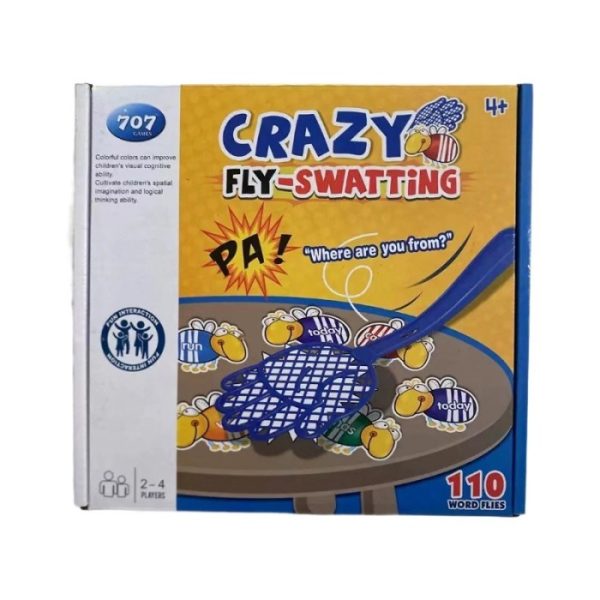 Mainan board game Crazy Fly-Swatting Game, Mainan sight swat words, Mainan edukasi belajar baca tepuk lalat - Image 2