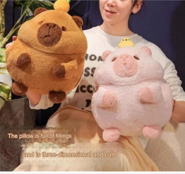 Boneka bantal selimut Capybara, Balmut Kapibara Capibara - Image 8