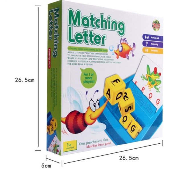 Mainan matching letter, Mainan literacy fun game edukasi belajar kata - Image 6