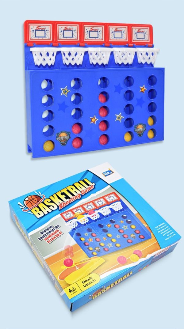 Mainan board game BasketBall Shooting Game, Mainan Line up 4 Basket - Image 2