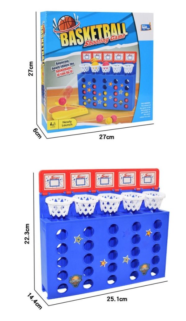 Mainan board game BasketBall Shooting Game, Mainan Line up 4 Basket - Image 3