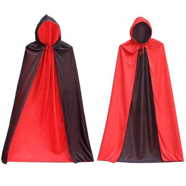 [LOGU] Mainan peran little red hood jubah vampire 2 sisi halloween anak dewasa - Image 2