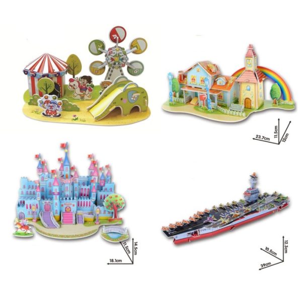 Mainan craft 3D, Mainan puzzle busa 3D susun DIY, Puzzle Foam