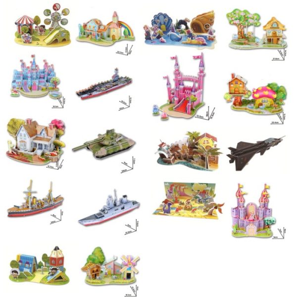 Mainan craft 3D, Mainan puzzle busa 3D susun DIY, Puzzle Foam - Image 2