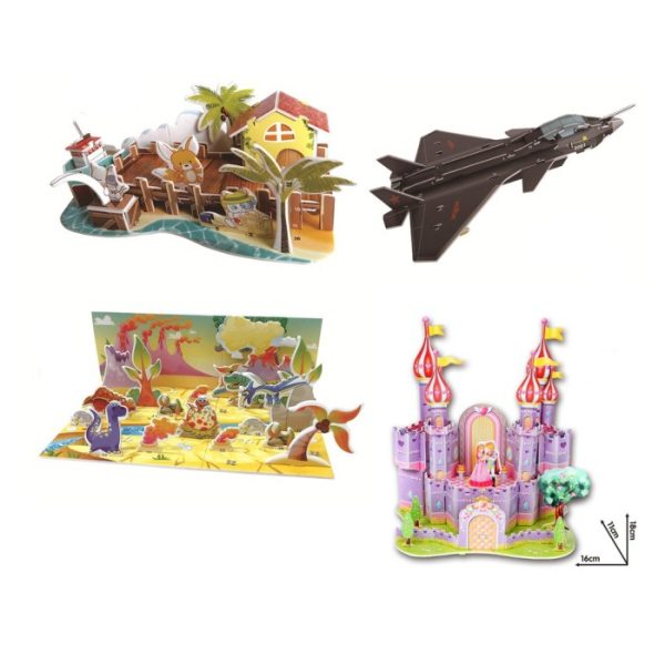 Mainan craft 3D, Mainan puzzle busa 3D susun DIY, Puzzle Foam - Image 5