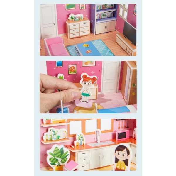 Mainan craft 3D Foam, Mainan puzzle busa 3D susun DIY Rumah Konstruksi - Image 3