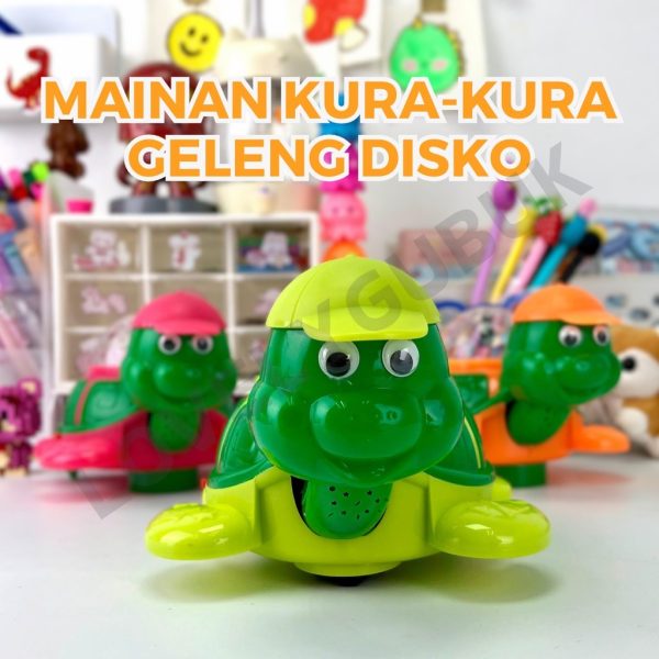 Mainan Kura-Kura Geleng Geleng Disco Disko Musik Lampu KGP33 - Image 2