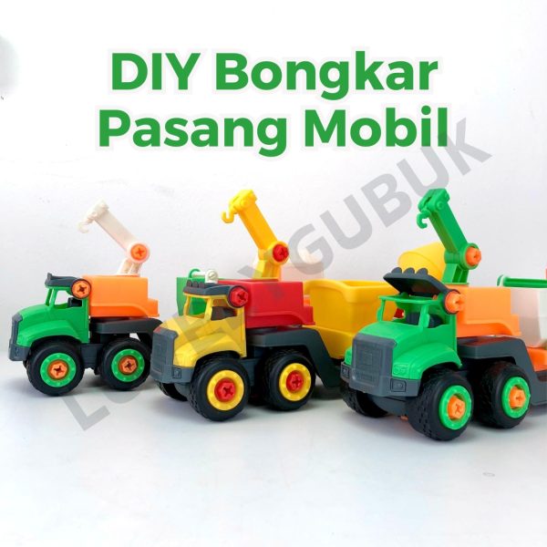 Mainan Anak Mekanik Cilik Mobil Truk Obeng Konstruksi Sanitasi KGP113 KGP111AB - Image 2