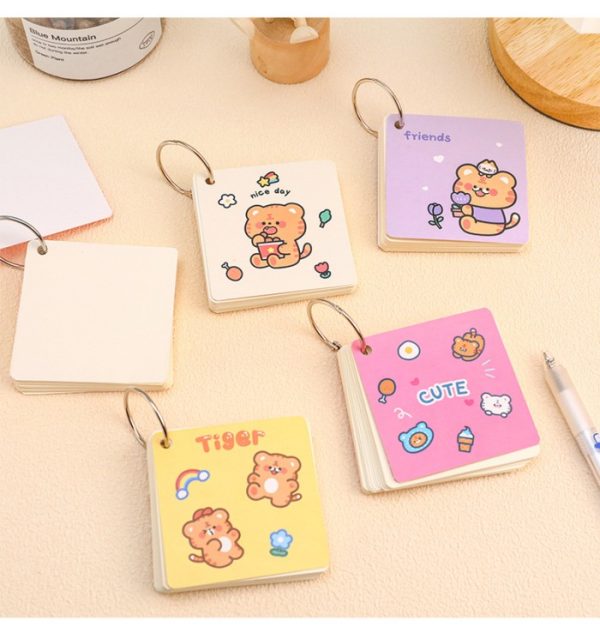 Mini NoteBook dengan Ring, 80 Sheets Memo Note Ring, Notebook Ring isi 80 Lembar - Image 8