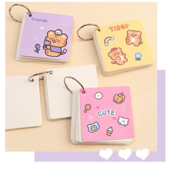 Mini NoteBook dengan Ring, 80 Sheets Memo Note Ring, Notebook Ring isi 80 Lembar - Image 9