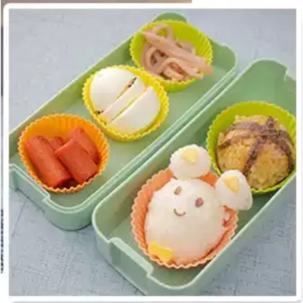 Silicon cup cake motif, Cetakan kue cupcake, Wadah bento, partisi bento - Image 4