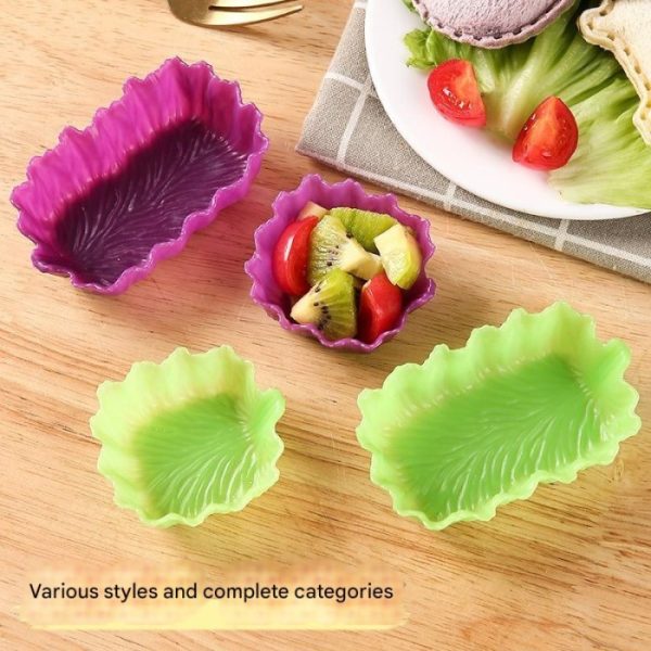 Wadah bento bentuk sayur, Silicon cup cake, Cetakan kue cupcake, partisi bento - Image 2