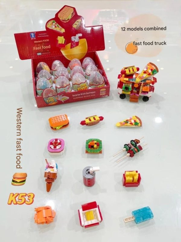 Mainan brick surprise egg, Mainan telur gashapon, Mainan building block brick kecil - Image 6