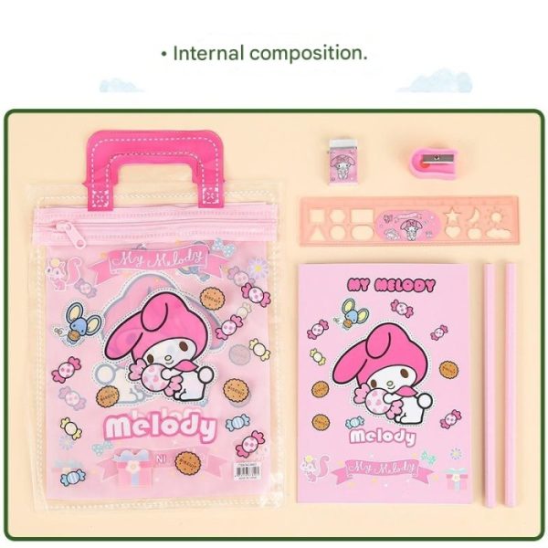 Stationery set karakter lucu anak, Pensil penghapus set goodie bag - Image 2