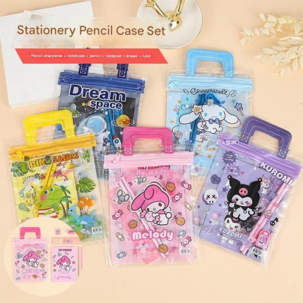 Stationery set karakter lucu anak, Pensil penghapus set goodie bag - Image 4