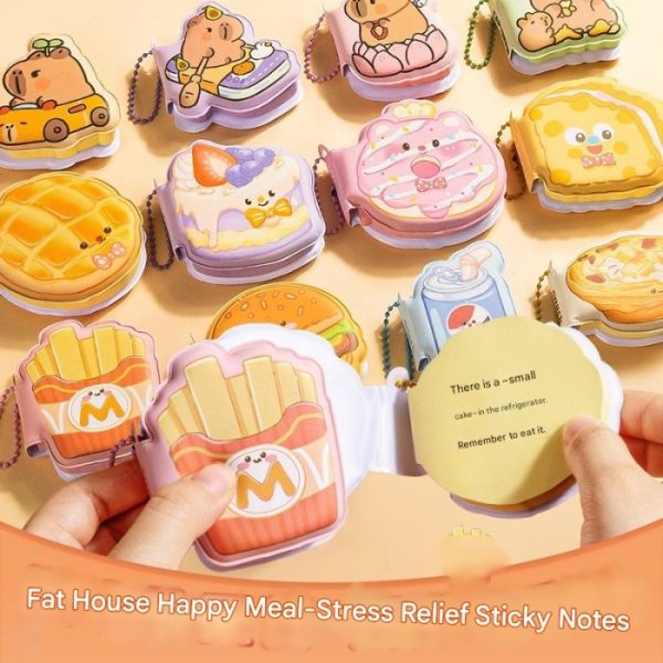 Mini memo book Capybara gantungan kunci sticky note squishy, Buku squishy kecil - Image 8