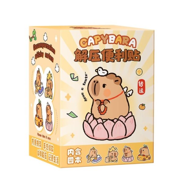 Mini memo book Capybara gantungan kunci sticky note squishy, Buku squishy kecil - Image 9