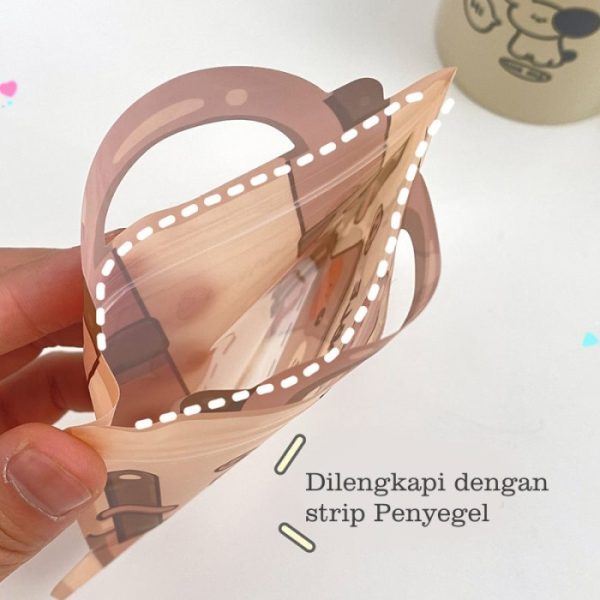 Kantong Souvenir Mini Bentuk Persegi, Plastic Zipper B'day Packaging - Image 4