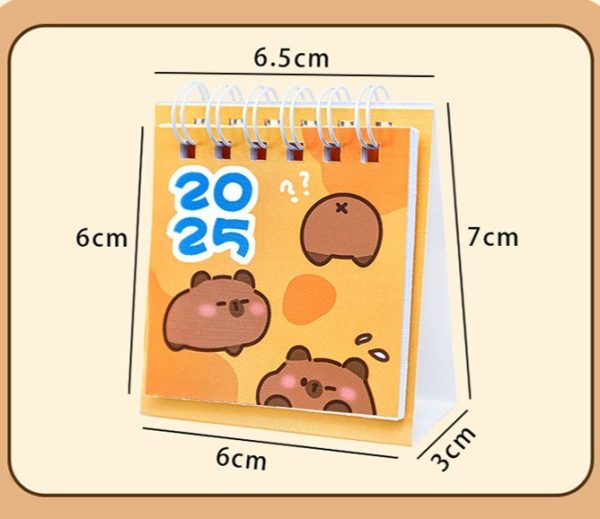 Kalender mini capybara, Kalender 2025 fortune, Mini calender - Image 2