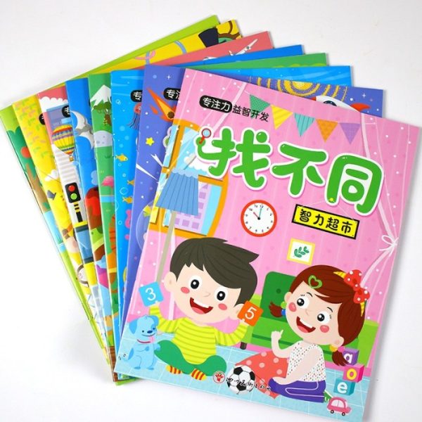 Buku aktivitas anak, Buku cari perbedaan anak, Buku pengetahuan anak Set - Image 2