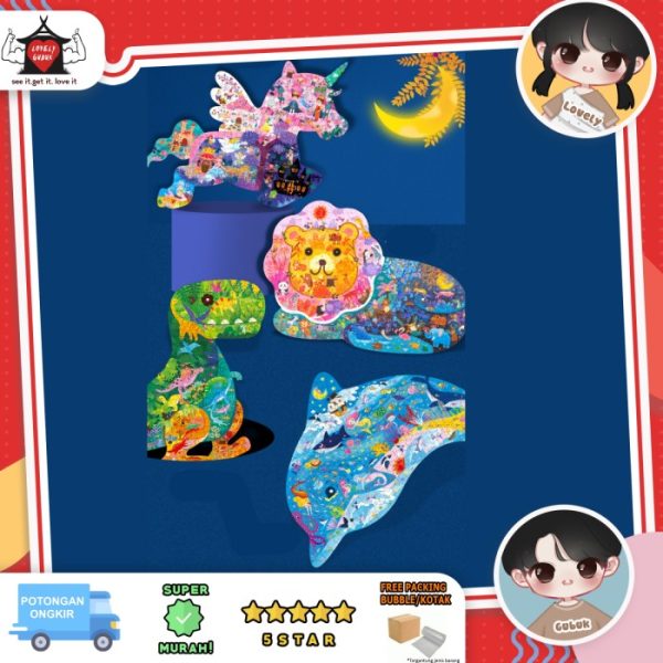 Mainan puzzle jigsaw anak, Art puzzle, Special shape puzzle